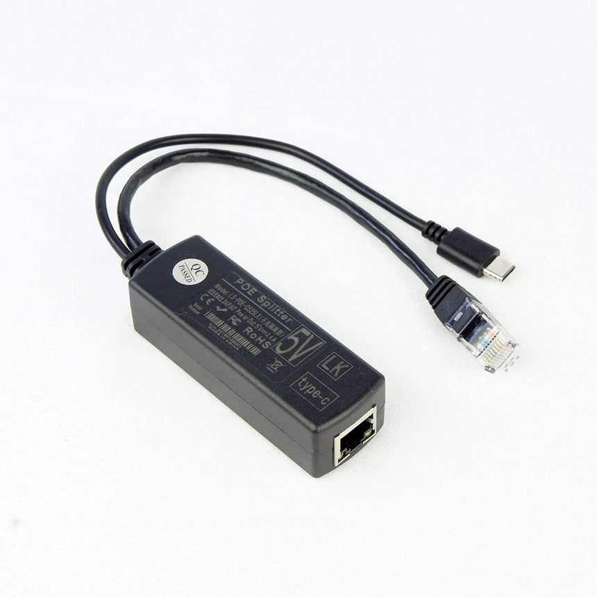POE to USB-C Splitter Adapter (5V-2.4A)